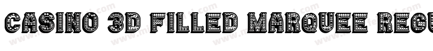 Casino 3D Filled Marquee Regular字体转换